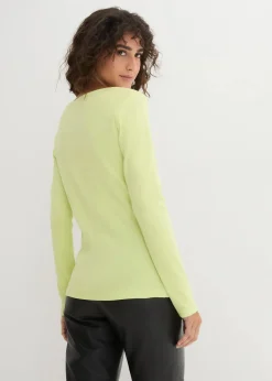 bonprix Shirts & Tops|Basics^Langarmshirt aus reiner Bio-Baumwolle mintgrün