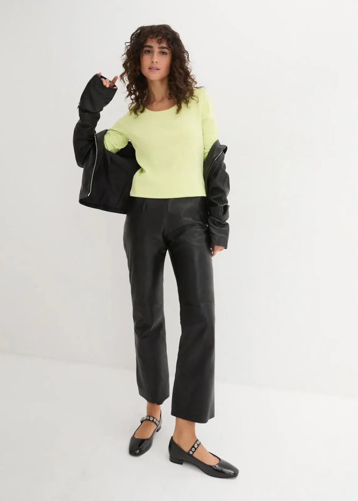 bonprix Shirts & Tops|Basics^Langarmshirt aus reiner Bio-Baumwolle mintgrün