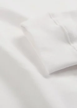 bonprix Shirts & Tops|Basics^Langarmshirt aus reiner Bio-Baumwolle weiß