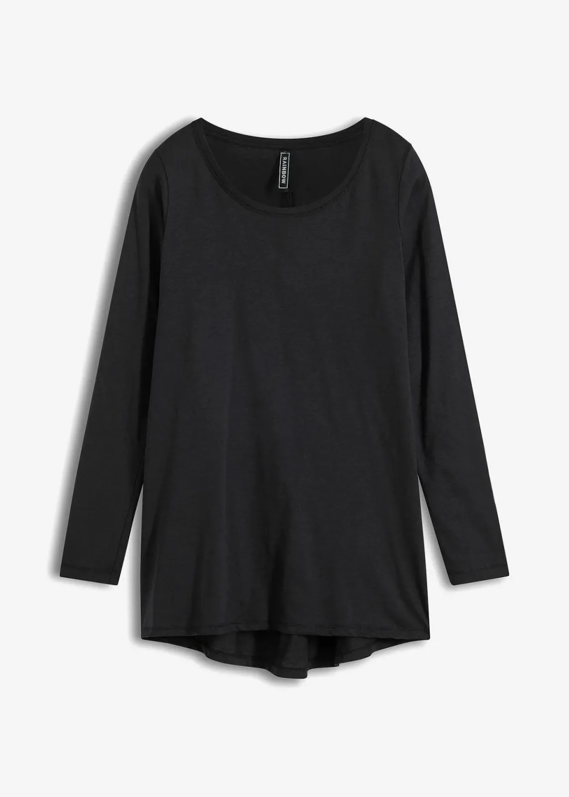 bonprix Shirts & Tops^Langarmshirt aus reiner Baumwolle schwarz
