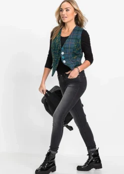 bonprix Shirts & Tops^Langarmshirt aus reiner Baumwolle schwarz