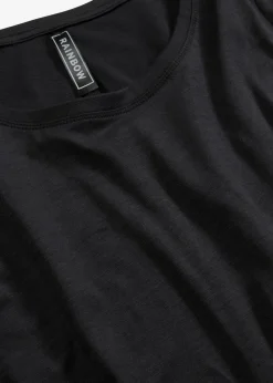 bonprix Shirts & Tops^Langarmshirt aus reiner Baumwolle schwarz