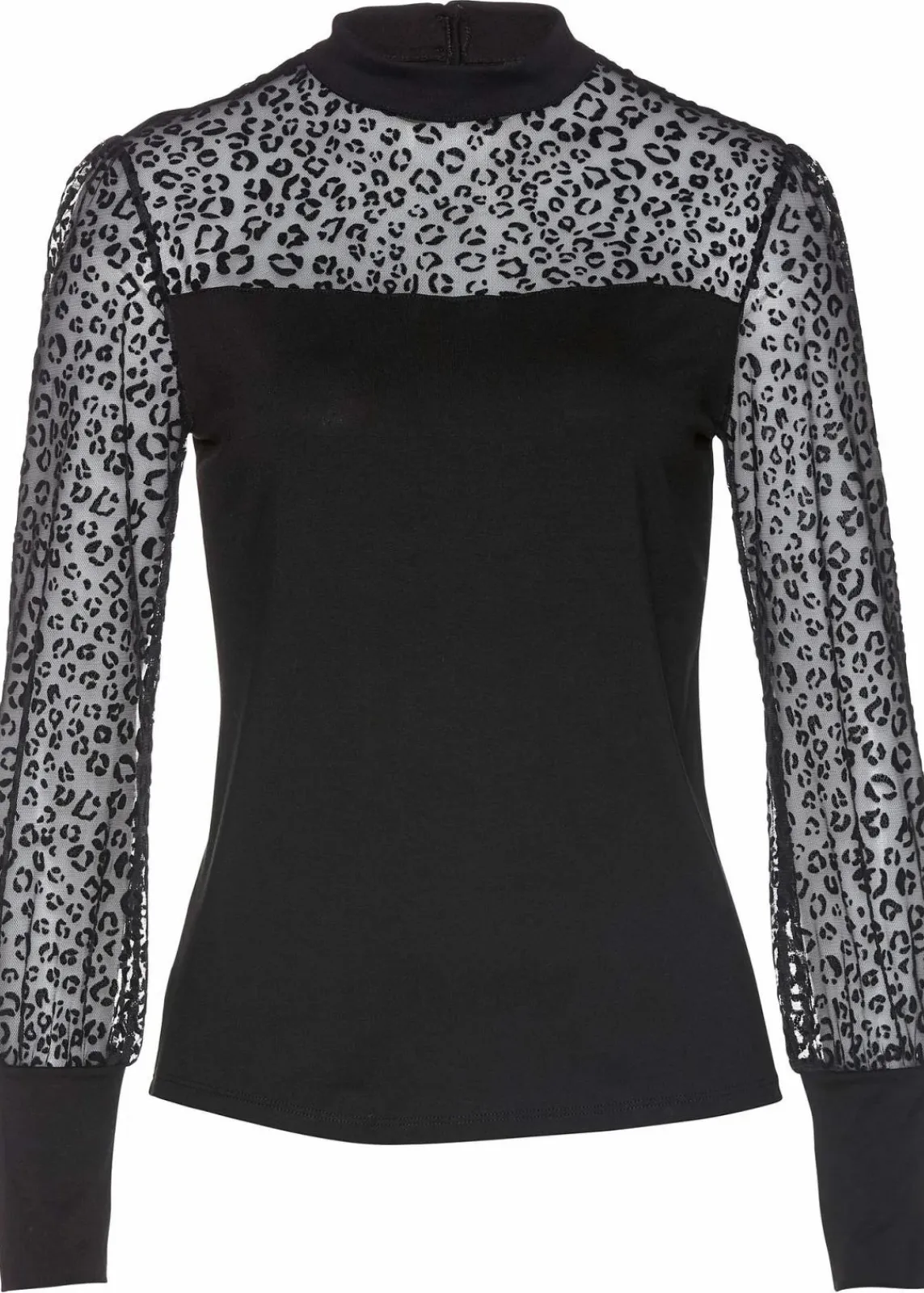 bonprix Nachhaltigere Materialien|Shirts & Tops^Langarmshirt aus softem Viskose-Mix schwarz
