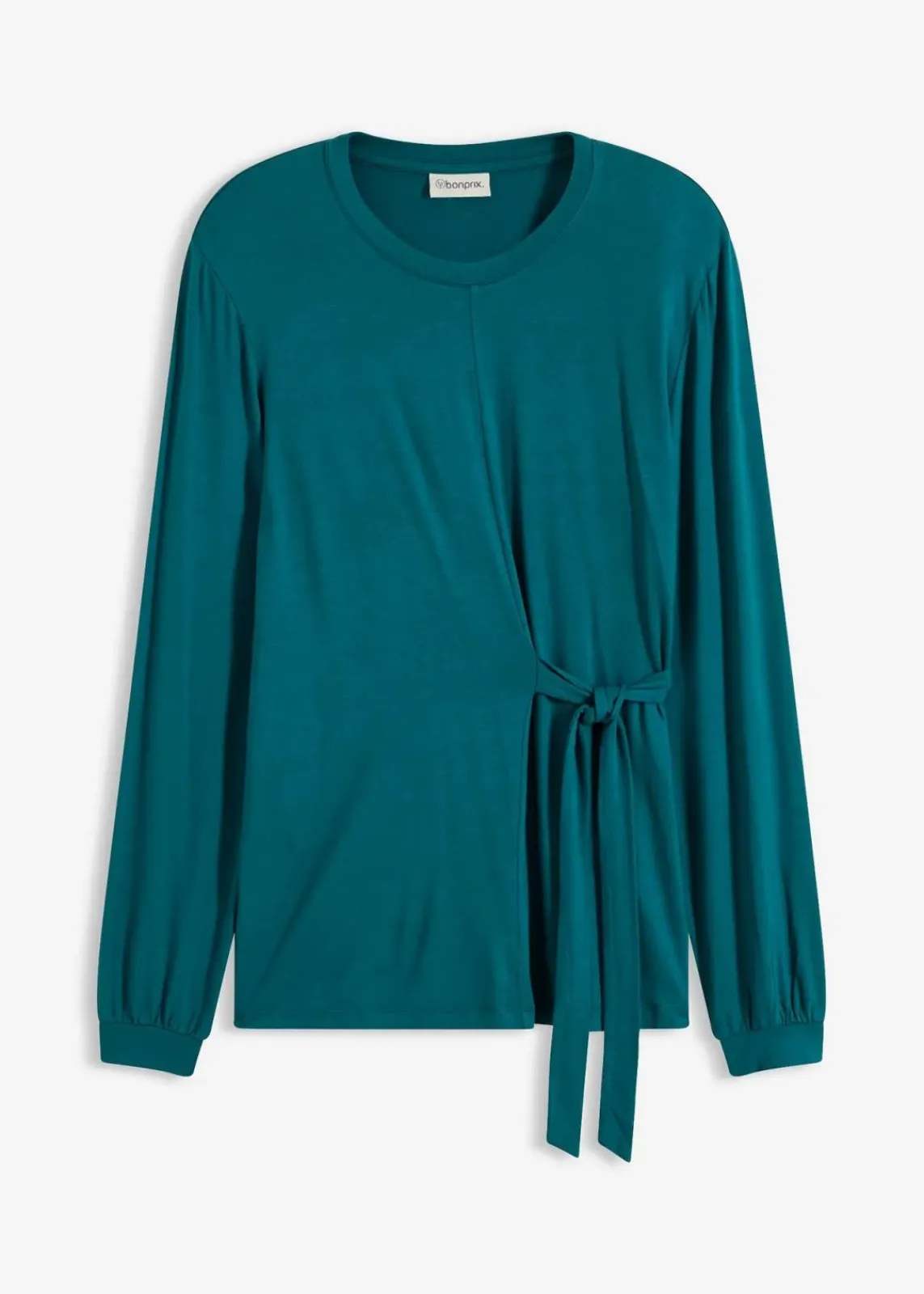 bonprix Shirts & Tops|Nachhaltigere Materialien^Langarmshirt aus softem Viskose-Mix dunkelpetrol