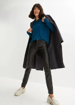 bonprix Shirts & Tops^Langarmshirt aus softem Viskose-Mix blaupetrol