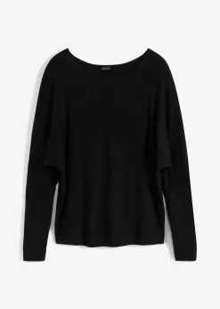 bonprix Shirts & Tops^Langarmshirt aus softem Viskose-Mix schwarz
