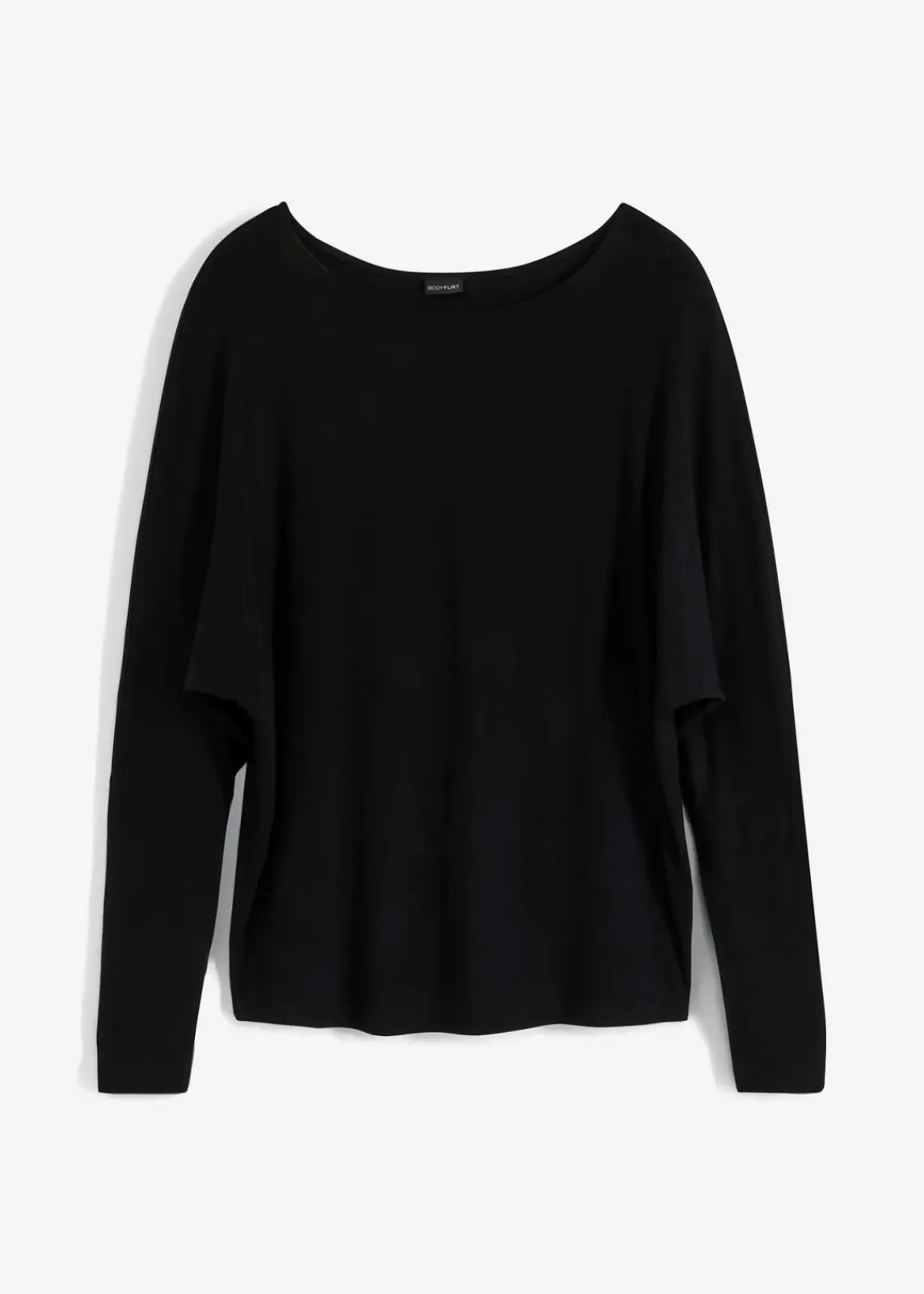 bonprix Shirts & Tops^Langarmshirt aus softem Viskose-Mix schwarz