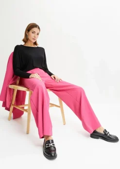 bonprix Shirts & Tops^Langarmshirt aus softem Viskose-Mix schwarz
