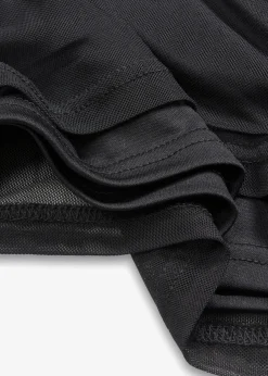 bonprix Shirts & Tops^Langarmshirt aus transparentem Mesh schwarz