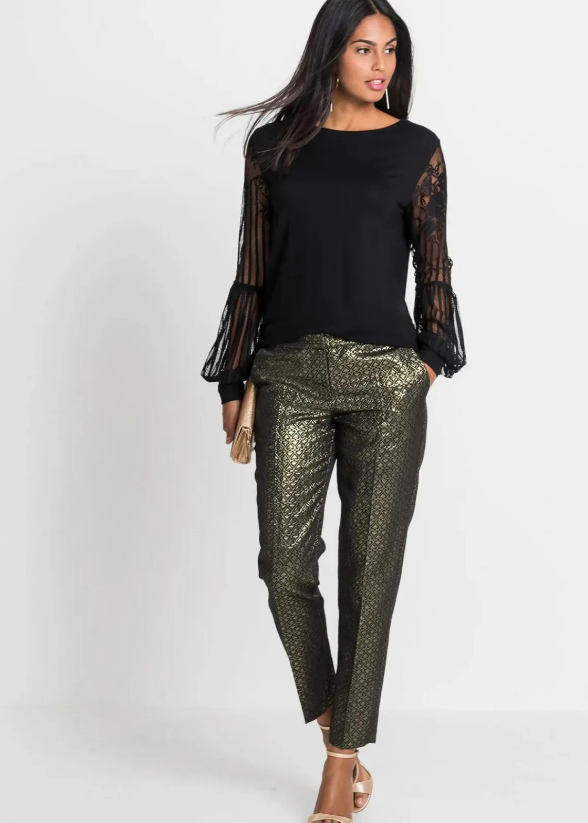 bonprix Shirts & Tops|Nachhaltigere Materialien^Langarmshirt aus Viskose-Mix schwarz