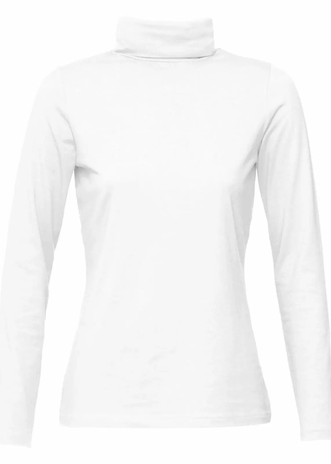 bonprix Shirts & Tops|Basics^Langarmshirt mit reiner Bio-Baumwolle weiss