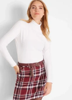 bonprix Shirts & Tops|Basics^Langarmshirt mit reiner Bio-Baumwolle weiss