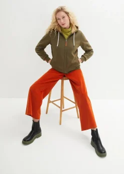 bonprix Shirts & Tops|Basics^Langarmshirt mit reiner Bio-Baumwolle goldoliv