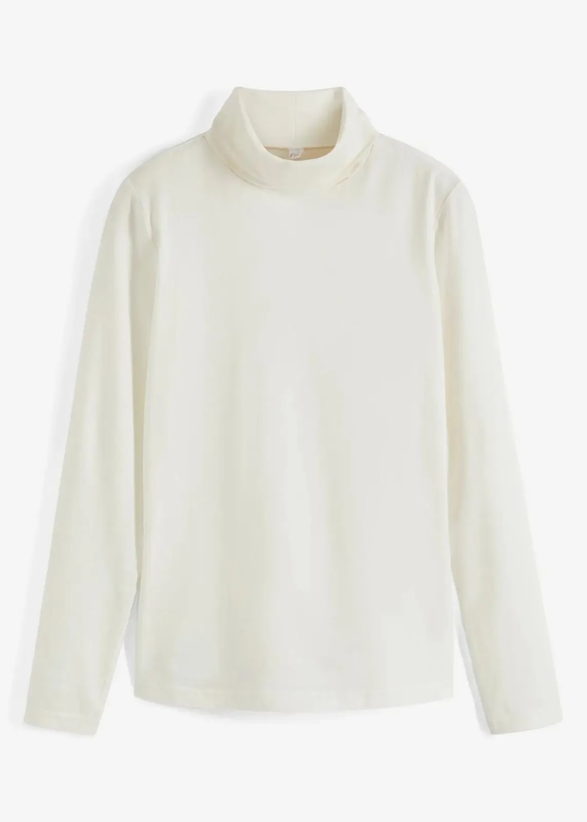 bonprix Shirts & Tops|Basics^Langarmshirt mit reiner Bio-Baumwolle wollweiß