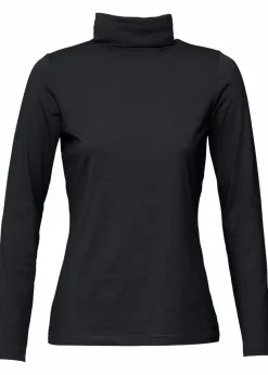 bonprix Bekleidung·Röcke|Nachhaltigere Materialien^Langarmshirt mit reiner Bio-Baumwolle schwarz