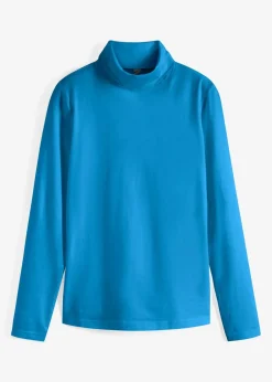 bonprix Shirts & Tops|Basics^Langarmshirt mit reiner Bio-Baumwolle meeresblau