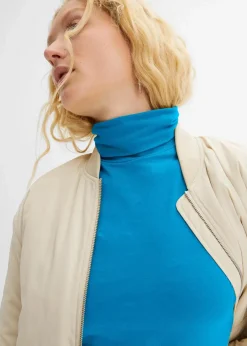 bonprix Shirts & Tops|Basics^Langarmshirt mit reiner Bio-Baumwolle meeresblau