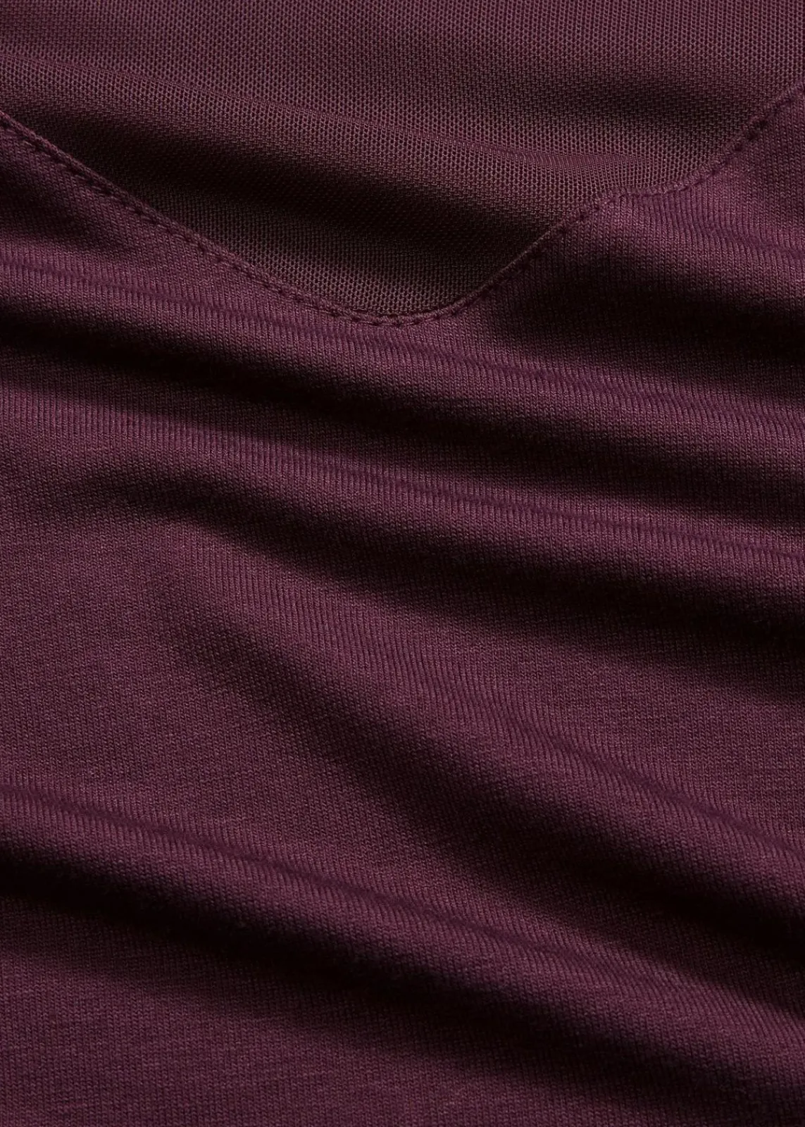 bonprix Shirts & Tops^Langarmshirt mit Mesh weinrot