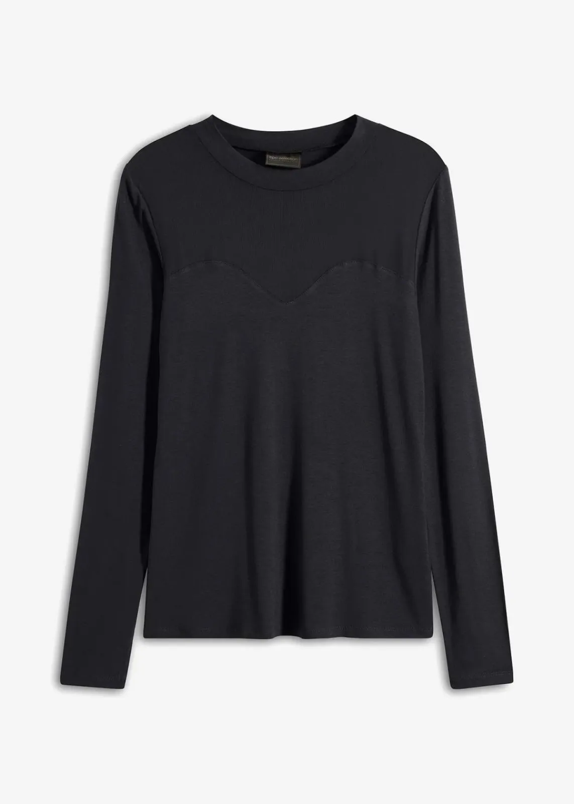 bonprix Shirts & Tops^Langarmshirt mit Mesh schwarz