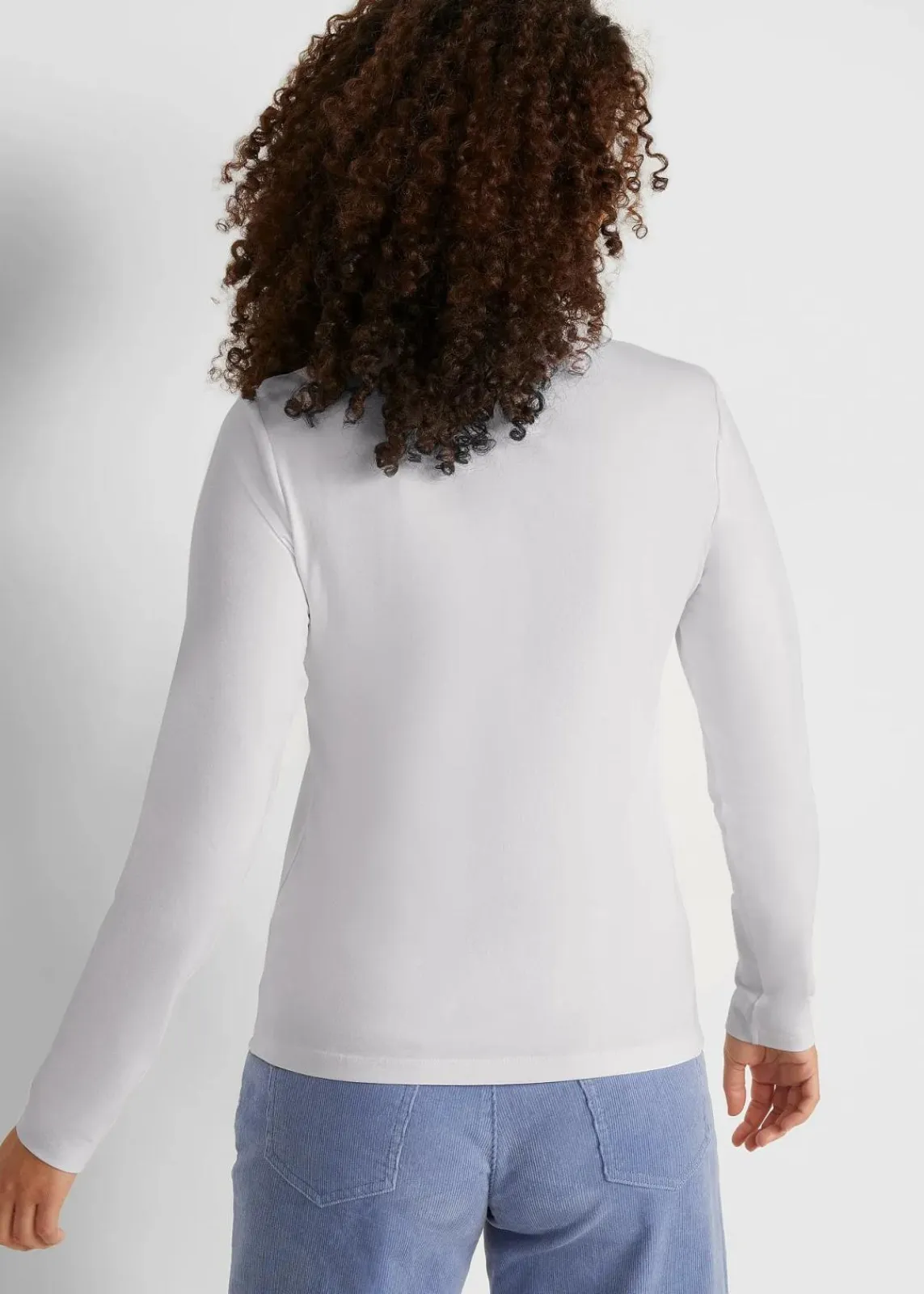 bonprix Shirts & Tops|Basics^Langarmshirt mit reiner Bio-Baumwolle (2er Pack) weiß+schwarz