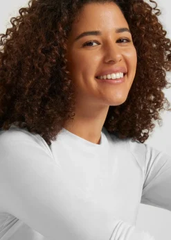 bonprix Shirts & Tops|Basics^Langarmshirt mit reiner Bio-Baumwolle (2er Pack) weiß+schwarz