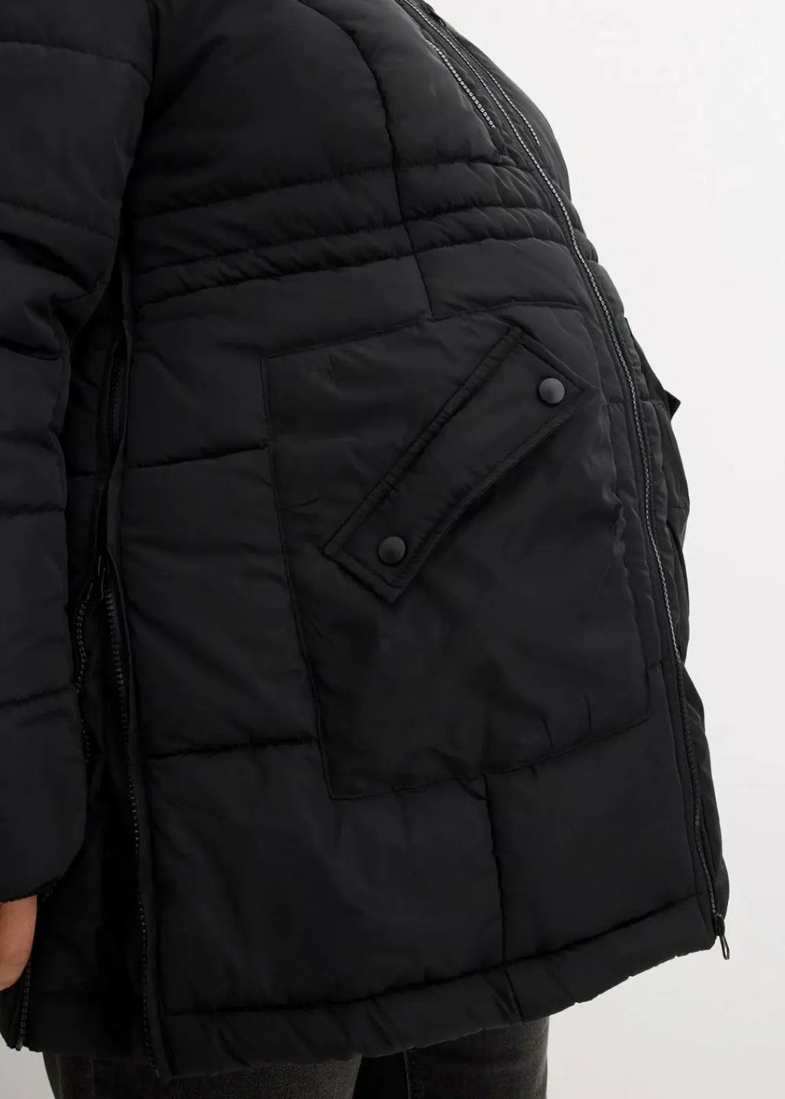 bonprix Bekleidung·Röcke|Basics^Langarmshirt mit reiner Bio-Baumwolle (2er Pack) schwarz