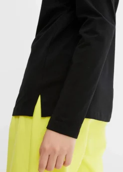 bonprix Shirts & Tops^Langarmshirt mit Ösen schwarz