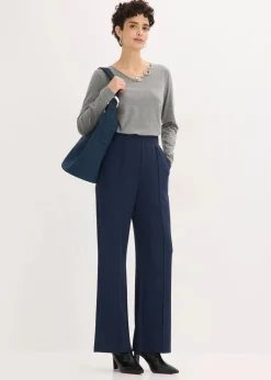 bonprix Shirts & Tops^Langarmshirt mit Ösen grau meliert meliert