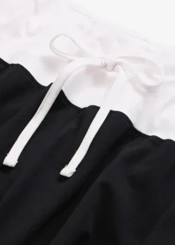 bonprix Wäsche·Nachtwäsche|Nachtwäsche^Lange Pyjamahose schwarz/weiß