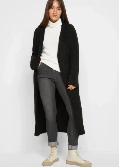 bonprix Bekleidung·Umstandsmode|Bekleidung·Jeans^Lange Strickjacke schwarz
