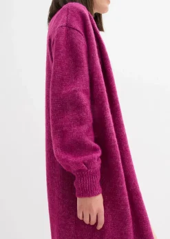 bonprix Bekleidung·Umstandsmode|Bekleidung·Jeans^Langer Strickmantel in Hairy Optik dunkelfuchsia