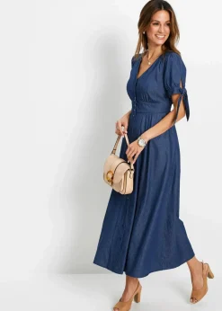 bonprix Kleider^Langes Jeanskleid blue stone