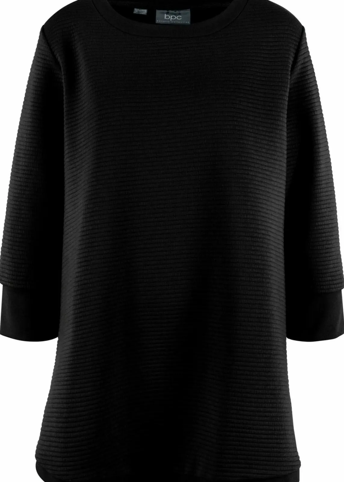 bonprix Sweat|Bekleidung·Blusen & Tuniken^Langes Sweatshirt mit Viskose schwarz