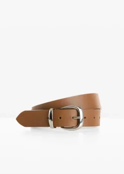 bonprix Premium|Schuhe & Accessoires In Spezialgrößen·Gürtel^Ledergürtel cognac braun