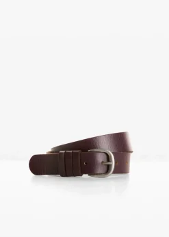 bonprix Schuhe & Accessoires In Spezialgrößen·Gürtel|Gürtel^Ledergürtel weinrot