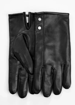 bonprix Handschuhe & Stulpen^Lederhandschuhe schwarz
