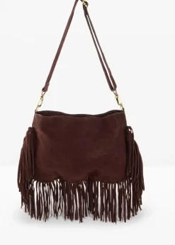 bonprix Taschen^Lederhandtasche dunkelbraun