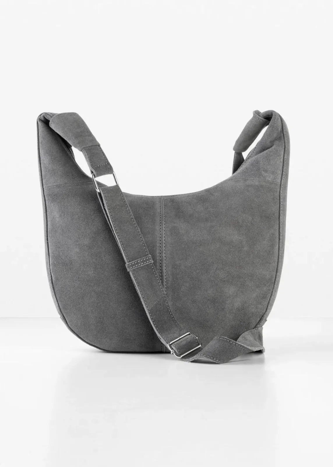 bonprix Taschen^Lederhandtasche grau