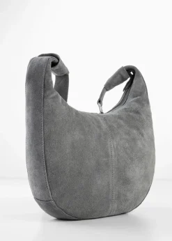 bonprix Taschen^Lederhandtasche grau