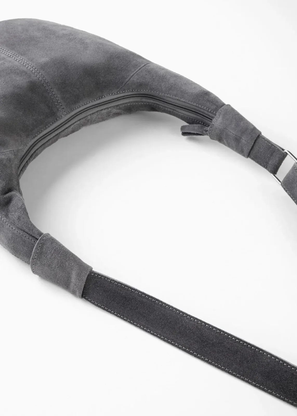 bonprix Taschen^Lederhandtasche grau