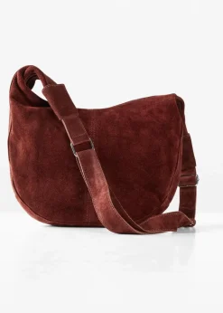 bonprix Taschen^Lederhandtasche mahagonibraun