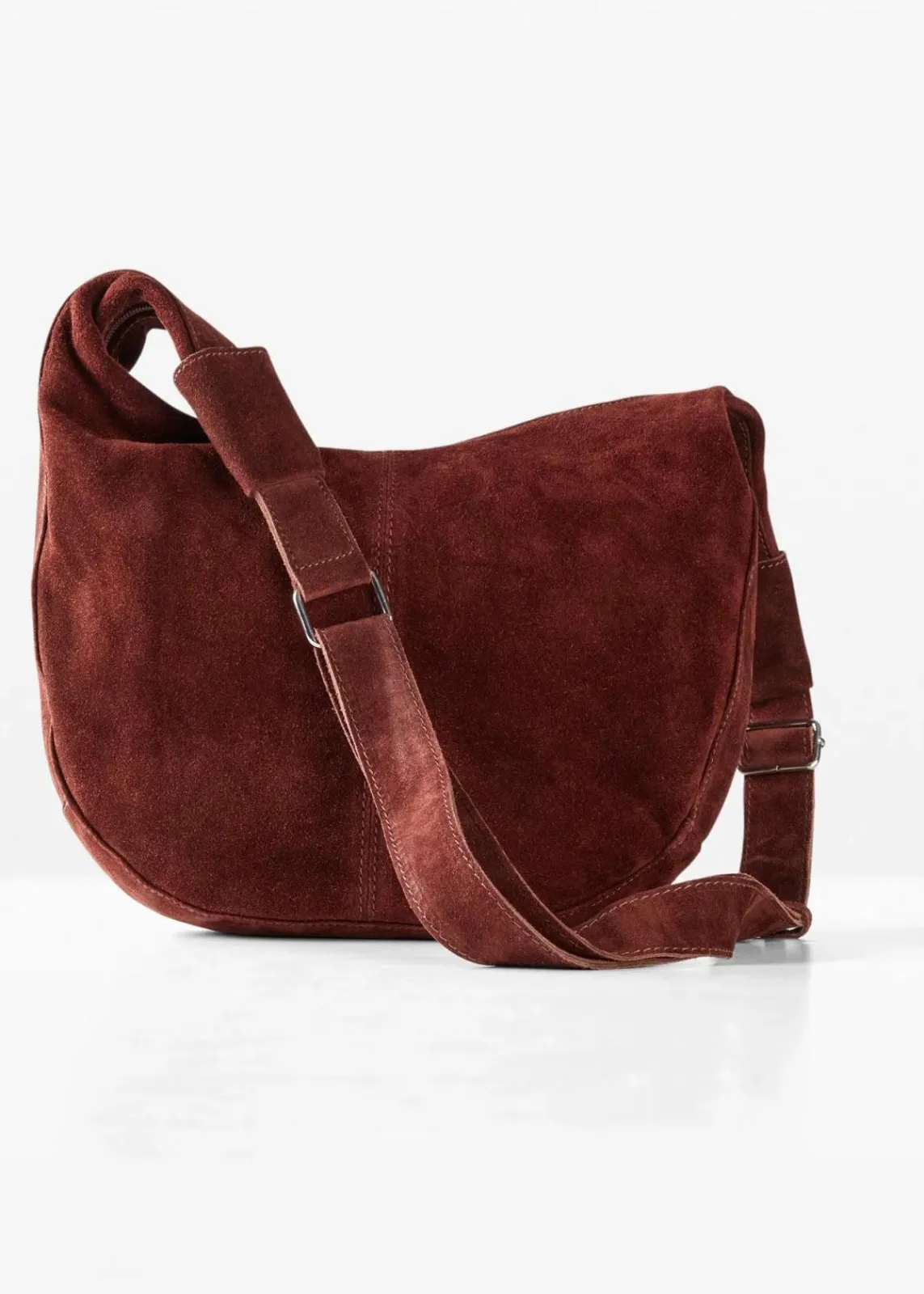 bonprix Taschen^Lederhandtasche mahagonibraun
