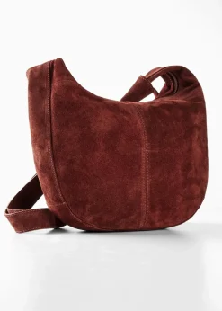 bonprix Taschen^Lederhandtasche mahagonibraun