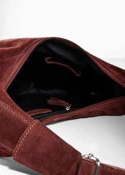 bonprix Taschen^Lederhandtasche mahagonibraun