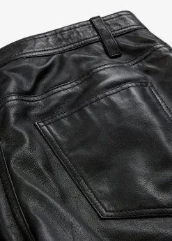 bonprix Hosen|Premium^Lederhose aus Lammnappa schwarz