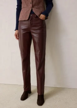 bonprix Bekleidung·Kleider|Premium^Lederhose aus Lammnappa kaffeebraun