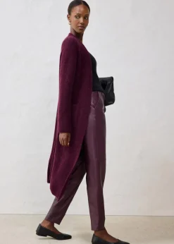 bonprix Bekleidung·Kleider|Premium^Lederhose aus Lammnappa weinrot