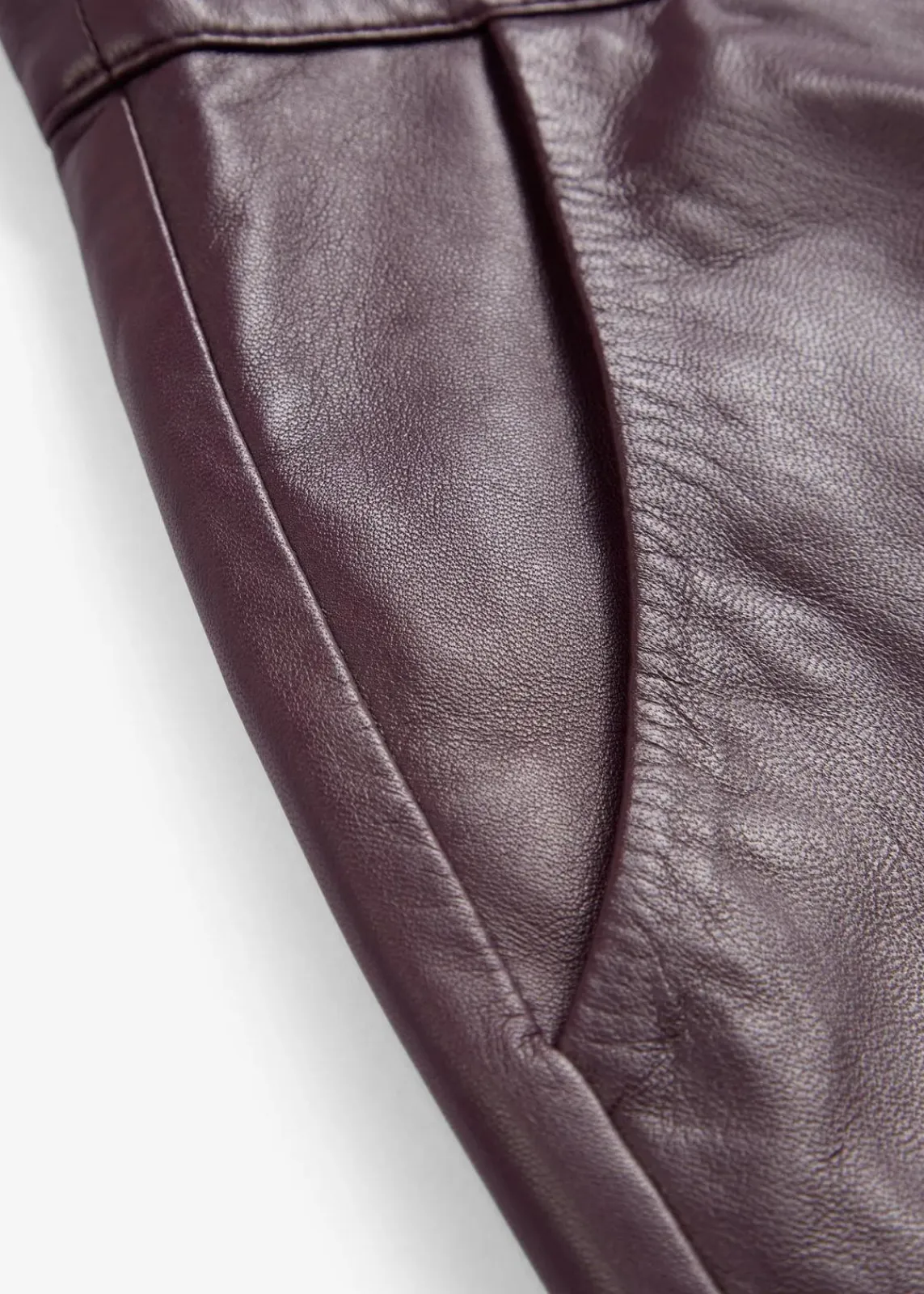 bonprix Bekleidung·Kleider|Premium^Lederhose aus Lammnappa weinrot