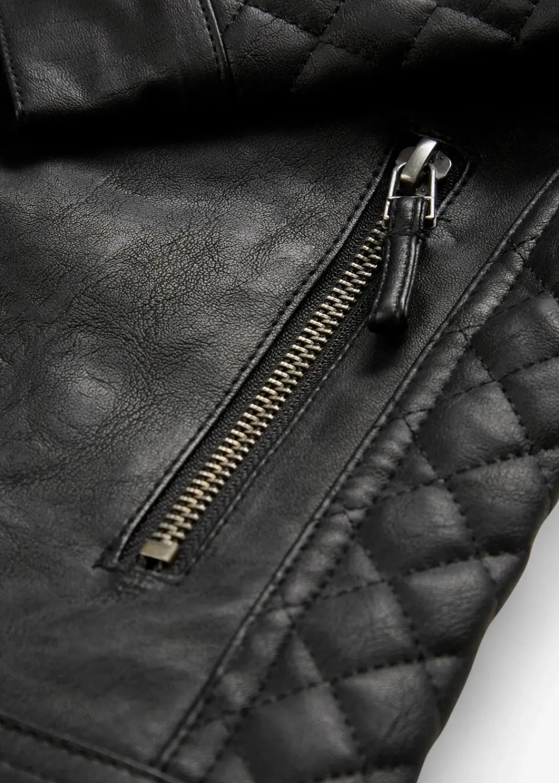 bonprix Bekleidung·Hosen|Jacken & Mäntel^Lederimitat Biker-Jacke schwarz