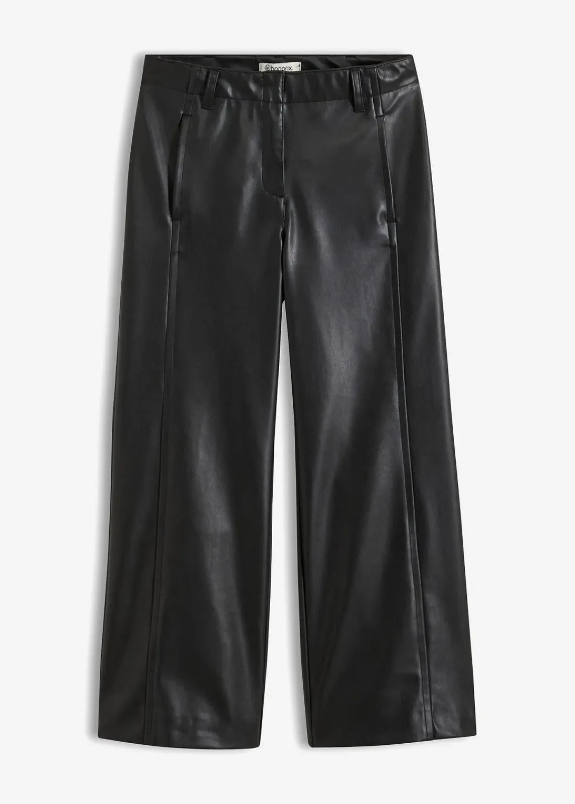 bonprix Bekleidung·Kleider|Hosen^Lederimitat Culotte schwarz